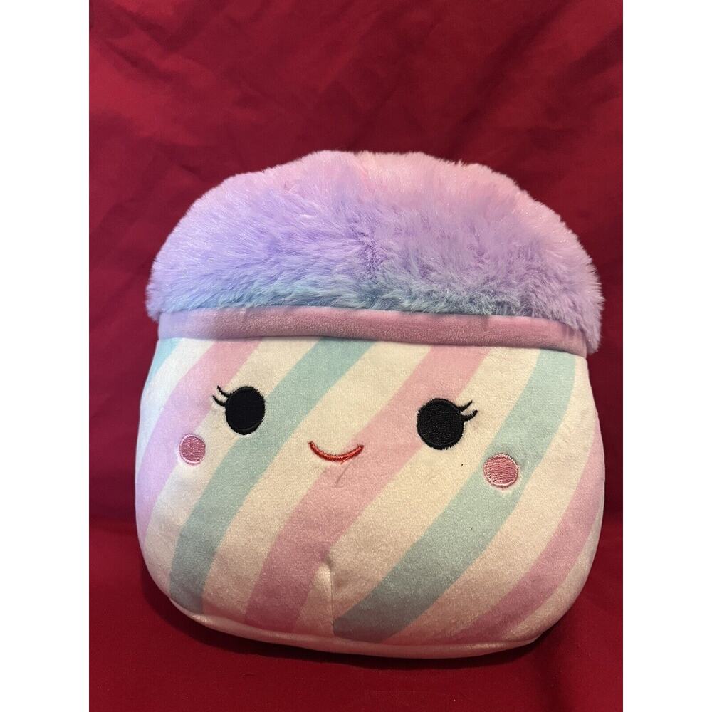 Squishmallow 12" BEVIN Rainbow Snowcone - Soft Fuzzy Top Plush